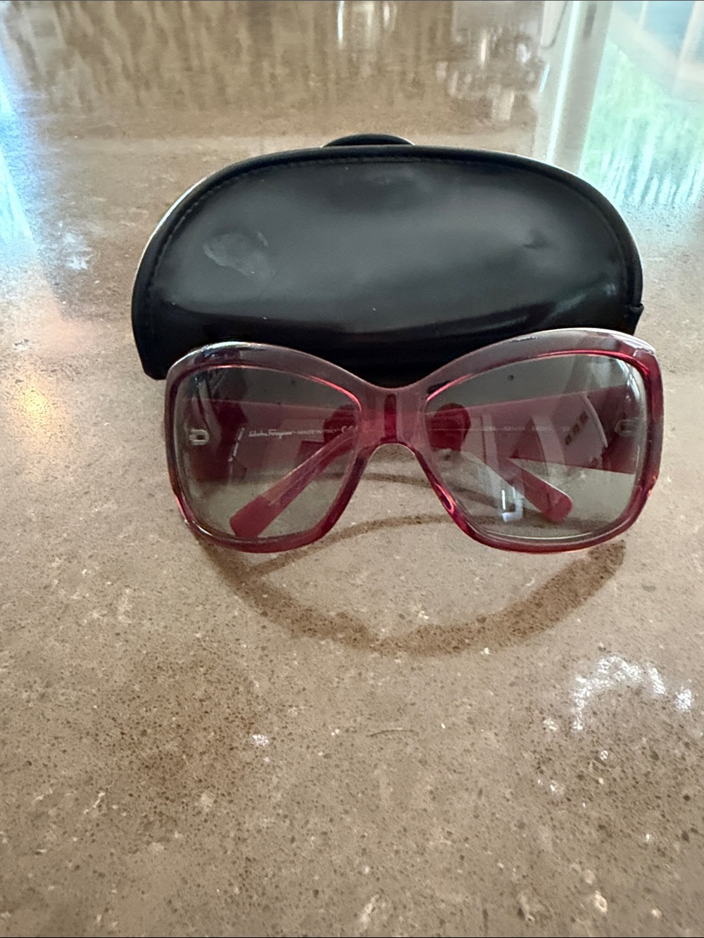 Salvatore Ferragamo Women's Sunglasses in Deep Red Gradient
